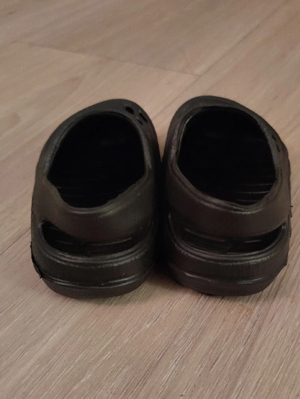 Kids Black Slip-On Water Shoes — Lightweight Water-Ready Clog